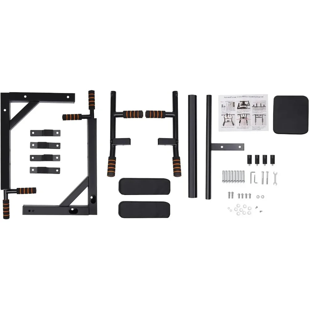 Multi-grip Wall Mount Pull-up Bar