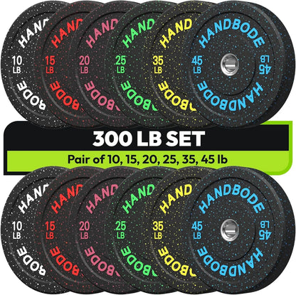Bumper Plate High Bounce Bumper Weight Plate,Set for Home Gym, Colored Weights Rubber Strength Training Plate for Weight Lifting