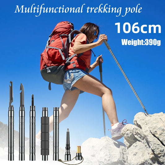 Collapsible Walking Hiking Stick Climbing Stick