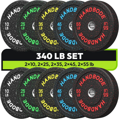 Bumper Plate High Bounce Bumper Weight Plate,Set for Home Gym, Colored Weights Rubber Strength Training Plate for Weight Lifting