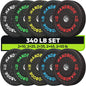 Bumper Plate High Bounce Bumper Weight Plate,Set for Home Gym, Colored Weights Rubber Strength Training Plate for Weight Lifting
