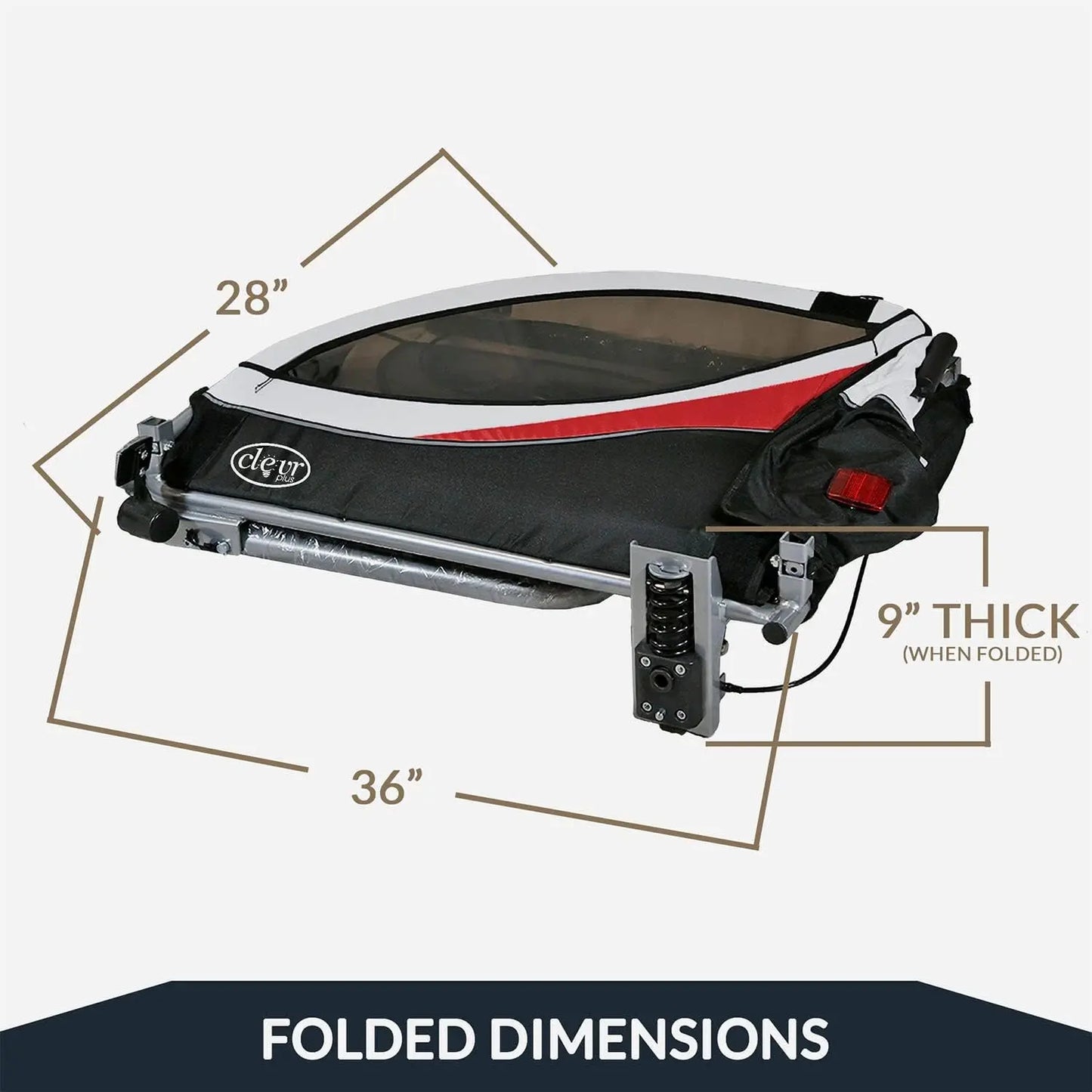 3-in-1 Double 2-Seat Bicycle Trailer Jogger Stroller