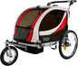 3-in-1 Double 2-Seat Bicycle Trailer Jogger Stroller