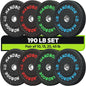 Bumper Plate High Bounce Bumper Weight Plate,Set for Home Gym, Colored Weights Rubber Strength Training Plate for Weight Lifting