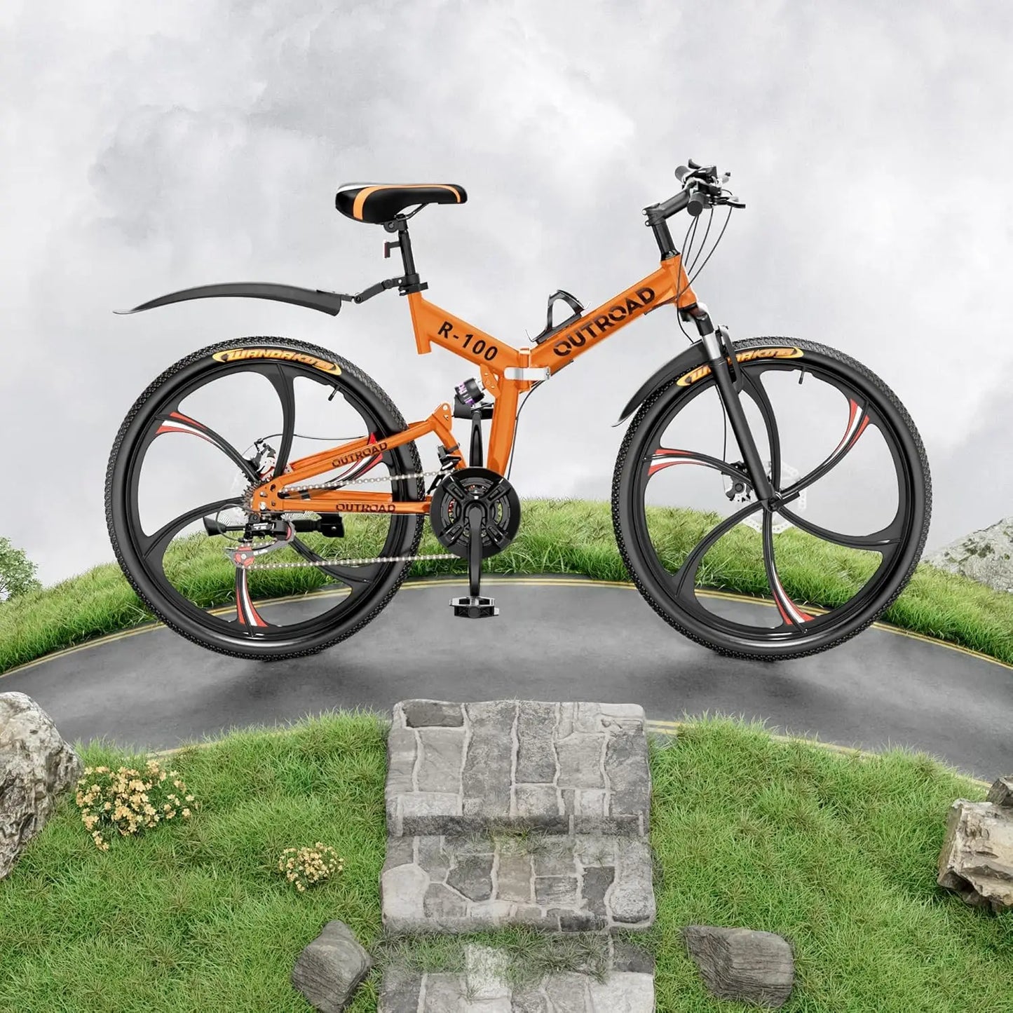 26 Inch Folding Mountain Bike