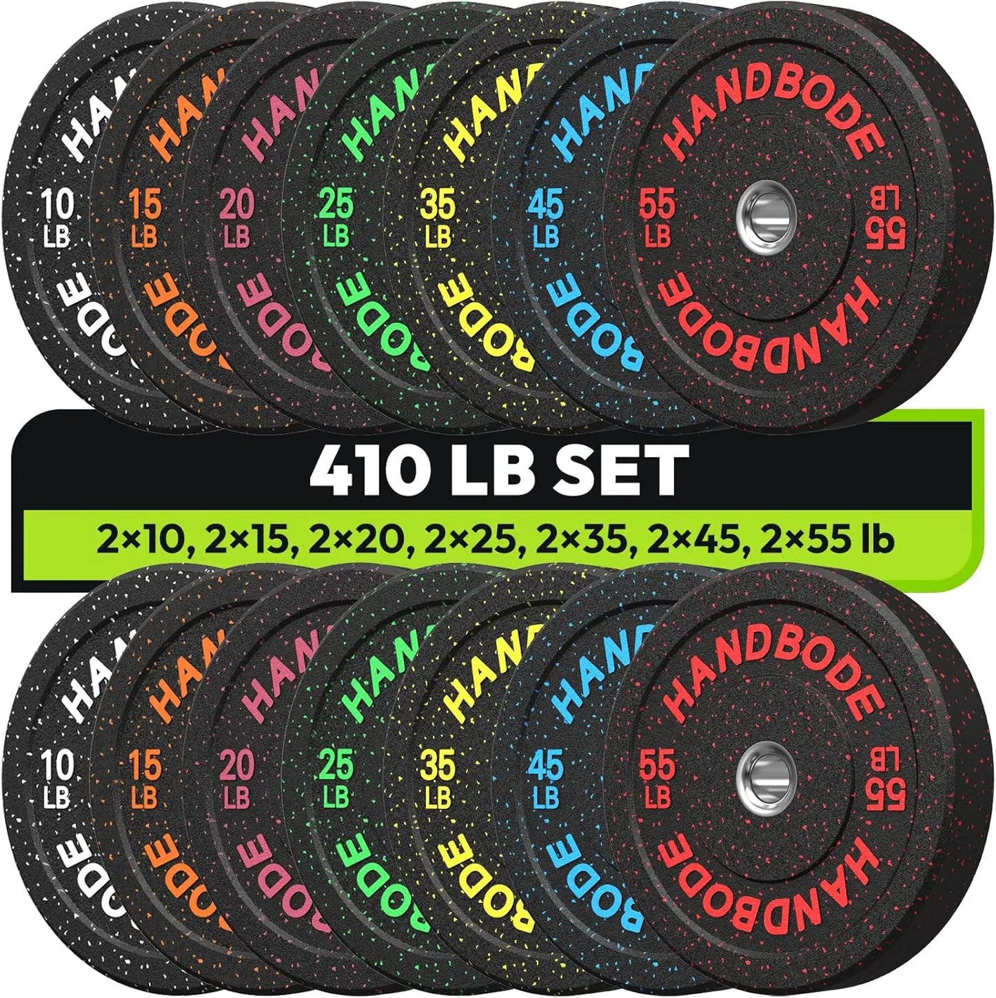 Bumper Plate High Bounce Bumper Weight Plate,Set for Home Gym, Colored Weights Rubber Strength Training Plate for Weight Lifting