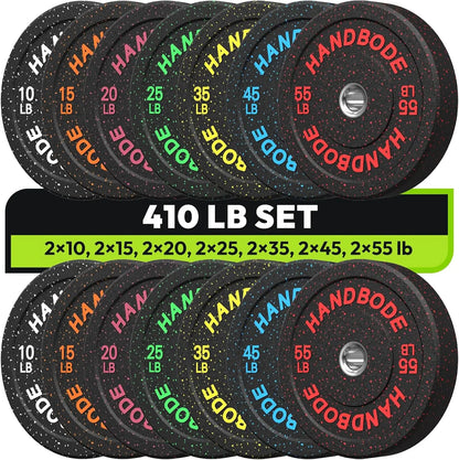 Bumper Plate High Bounce Bumper Weight Plate,Set for Home Gym, Colored Weights Rubber Strength Training Plate for Weight Lifting