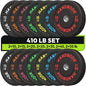 Bumper Plate High Bounce Bumper Weight Plate,Set for Home Gym, Colored Weights Rubber Strength Training Plate for Weight Lifting