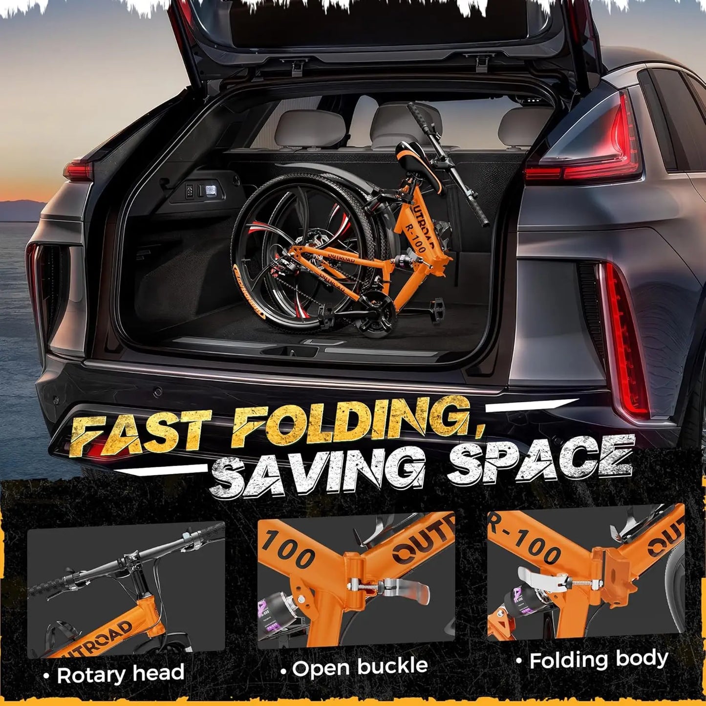 26 Inch Folding Mountain Bike